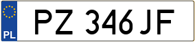 Trailer License Plate